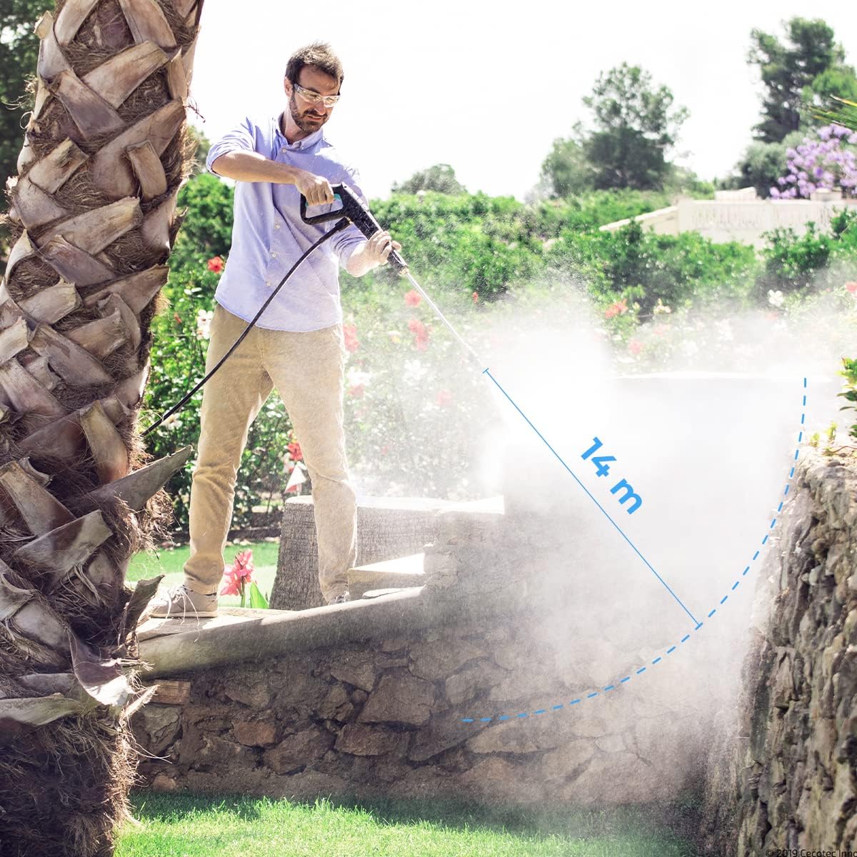 Idropulitrice Cecotec HydroBoost 2400 AdvanceClean, 2400 W, per casa, giardino o auto, portata 480 l/h, pressione 180 bar, pompa in alluminio, raggio d'azione 14 m, multicolore