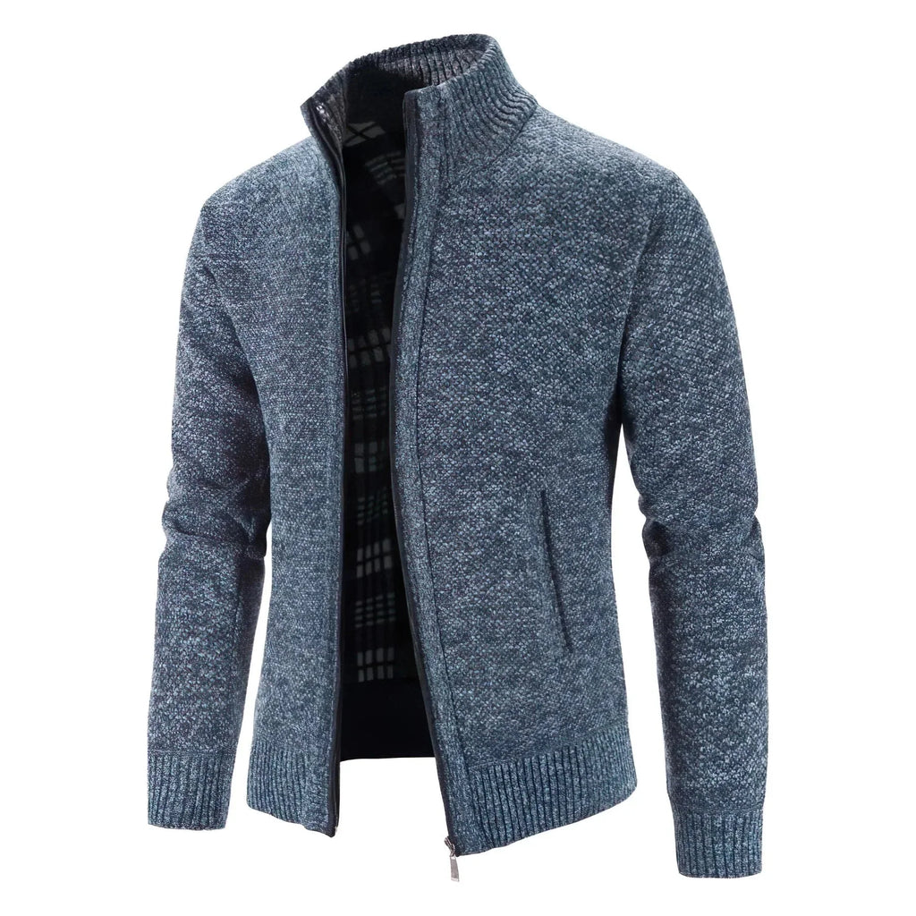 Stylische Strickjacke mit Reiverschluss für Herren