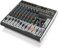 Behringer XENYX X1222USB Mixer premium a 16 ingressi e 2/2 bus con preamplificatori microfonici e compressori XENYX, EQ britannico, processore multieffetti a 24 bit e interfaccia audio/USB