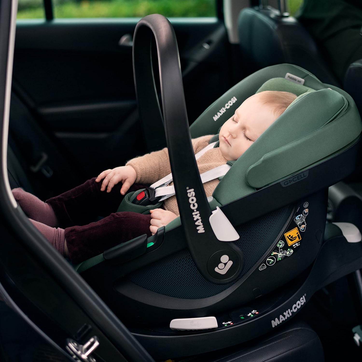 Maxi-Cosi Pearl 360 i-Size baby autositz, autositz 360 grad drehbar, 3 Monate - 4 Jahre (61-105 cm), Drehung mit nur einer Hand, ClimaFlow, Easy-In-Gurt, G-CELL, Authentic Black