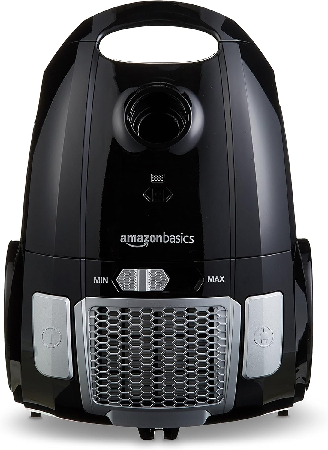 Amazon Basics - Aspirapolvere con sacchetto, potente, compatto e leggero, per pavimenti duri e tappeti, filtro HEPA, 700 W, 1,5 l, UE, nero