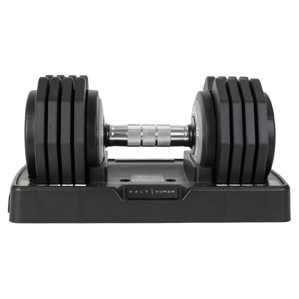 Half Human Set di Manubri Regolabili da 25 kg con Supporto per Manubri