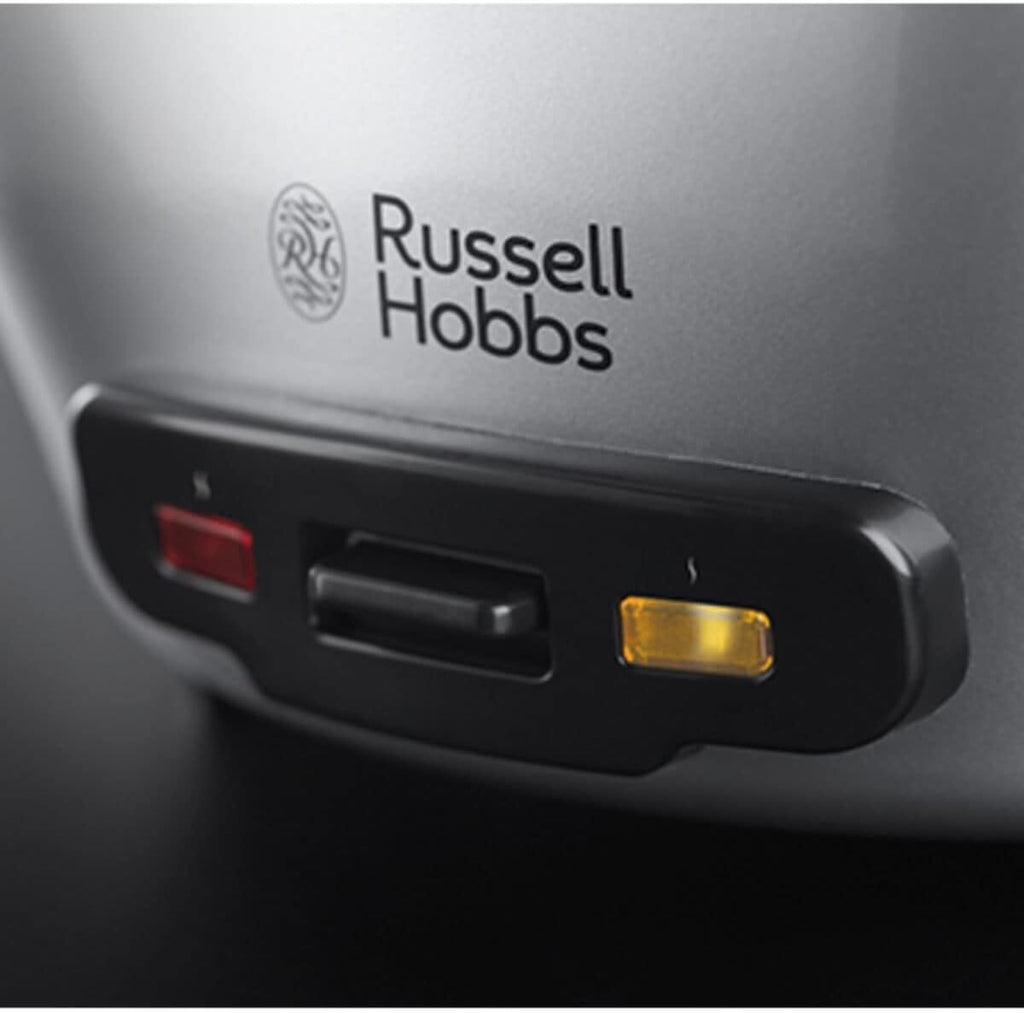 Russell Hobbs Cuociriso [XL] 5l inclusivo di Cestello per la Cottura a Vapore MaxiCook (Funzione Mantenimento in Caldo, Pentola Antiaderente, Cucchiaio per Riso e Misurino, Cottura Lenta per Verdure, Pesce ecc) 23570-56