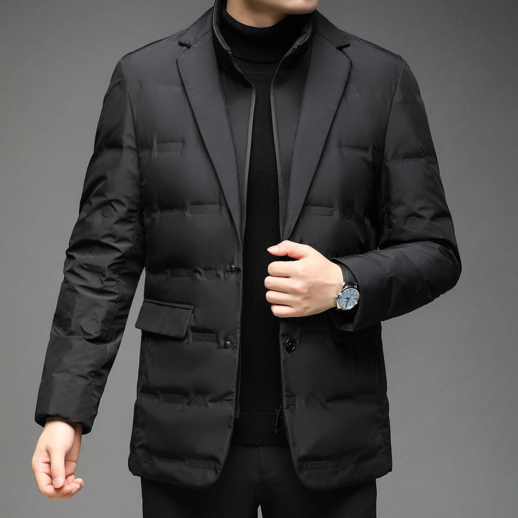 Lozenda - Elegant coat with zipper