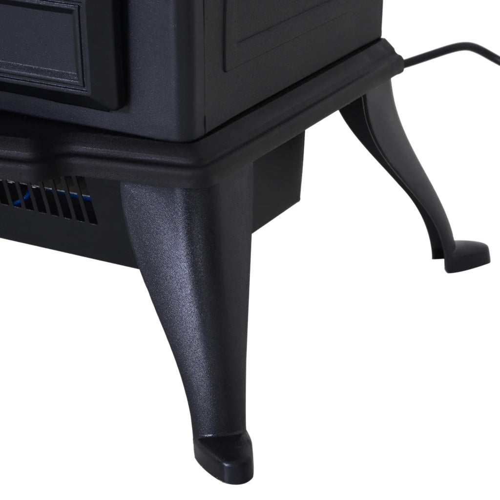 HOMCOM Camino elettrico Stufa rustica Effetto fiamma