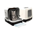 KittyComfort – Lettiera per gatti chiusa con scomparto per una facile pulizia