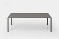 Tavolo da pranzo Kristalia Thin K 200 x 100 cm, piano in alluminio, disponibile anche allungabile
