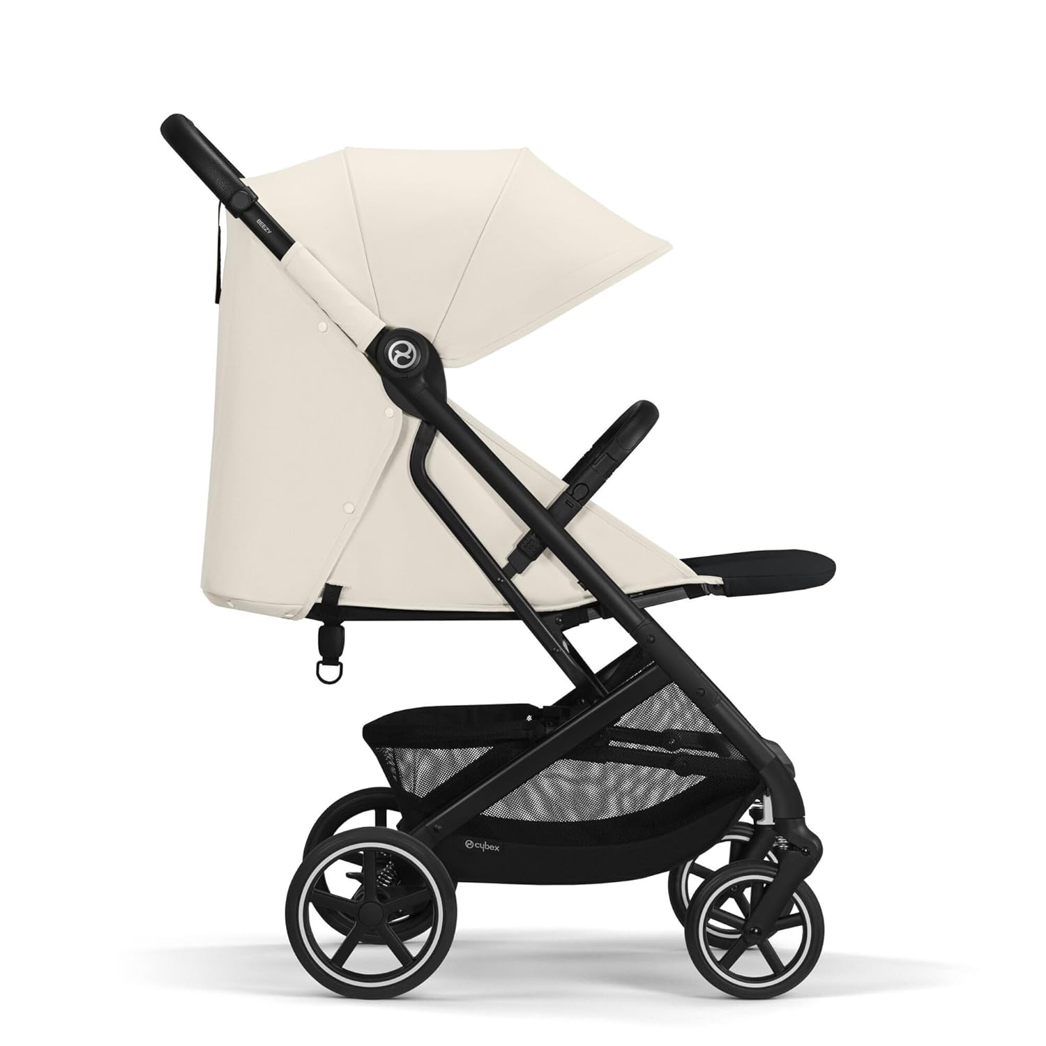 Passeggino Cybex Gold Beezy con cinture One-Pull, dalla nascita fino a 4 anni circa (max. 22 kg), compatto ed ergonomico, Almond Beige (Beige con telaio nero)