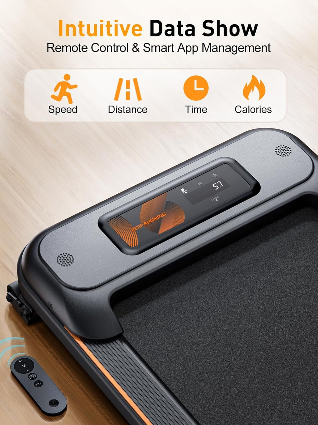 Tapis roulant elettrico WalkingPad, per casa, con motore silenzioso da 2,5 HP, tapis roulant sottile con inclinazione, 1-6 km/h, display LCD, altoparlante Bluetooth, telecomando e controllo tramite app, per casa e ufficio