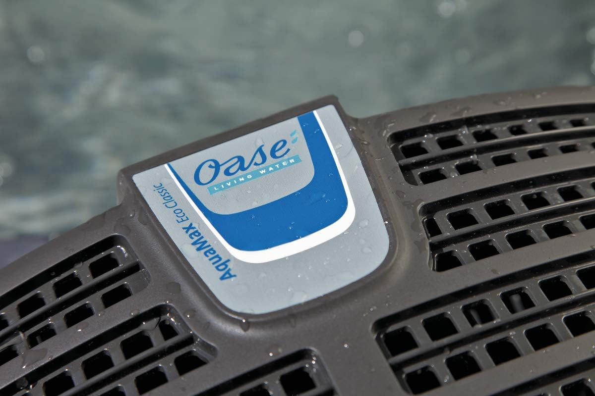 OASE 20249 Filterpumpe AquaMax Eco Classic 3500E, 3500 l/h Förderleistung, energiesparende Bachlaufpumpe, Teichpumpe, Filter, Pumpe, Bachlauf, Schwarz