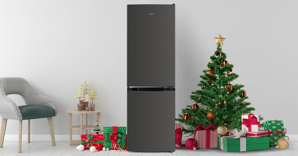 CHIQ CTT107BC Frigorifero Piccolo 107 Litri, Altezza 84 cm, Profondità 55 cm, Ingombro di soli 0,3 ㎡, Micro-Congelatore, Vario Box, 7 Livelli di Controllo della Temperatura, Silenzioso, 87 kWh/anno, Nero