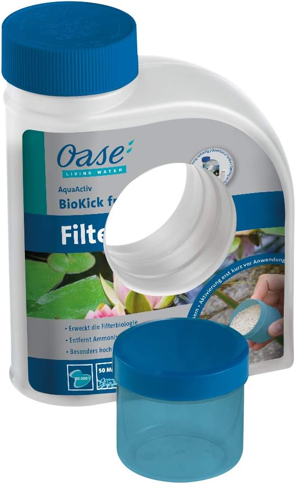 OASE 50499 Filtro a pressione BioPress Set 4000, Set filtro per laghetto per una rapida ed efficace eliminazione delle alghe, Set completo con pompa filtro e chiarificatore UVC