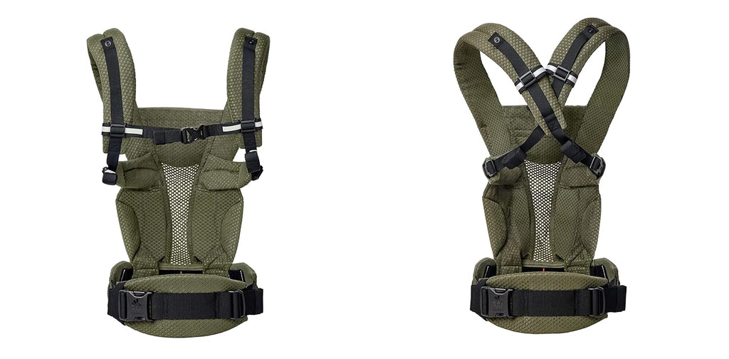 Ergobaby Omni Breeze Marsupio per Neonati dalla Nascita fino a 20 kg, Morbido Mesh SoftFlex a 4 Posizioni, Ergonomico, Porta Bebè, Natural Beige