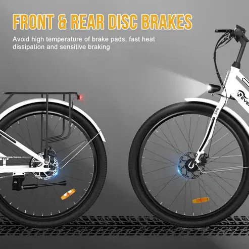Evercross EK8S E-Bike – 250W, 26 pollici, batteria da 12Ah, autonomia fino a 90 km
