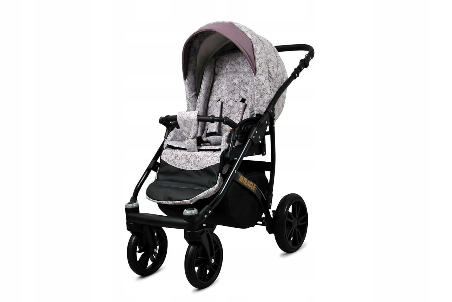 BabyLux® Bambimo Set Passeggino 3 in 1 - Optimal - incl. Navicella, Seduta Passeggino, Seggiolino Auto Ovetto - Seggiolino Auto - Set Passeggino - Passeggino Combinato con Borsa Fasciatoio, Parapioggia ecc.
