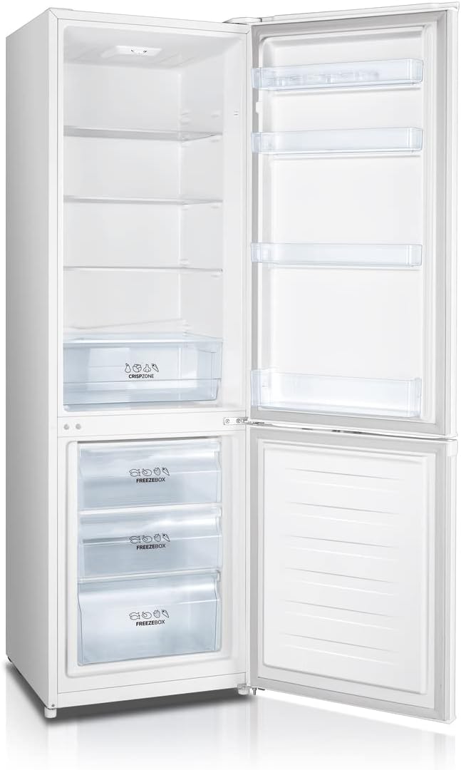 Gorenje RK 418 DPW4 Frigorifero-Congelatore, Classe Energetica D, Vano Verdura CrispZone, Cerniera Porta, Reversibile, Illuminazione Interna LED, Vano Frigorifero 198 Litri, Vano Congelatore 71 Litri, Bianco
