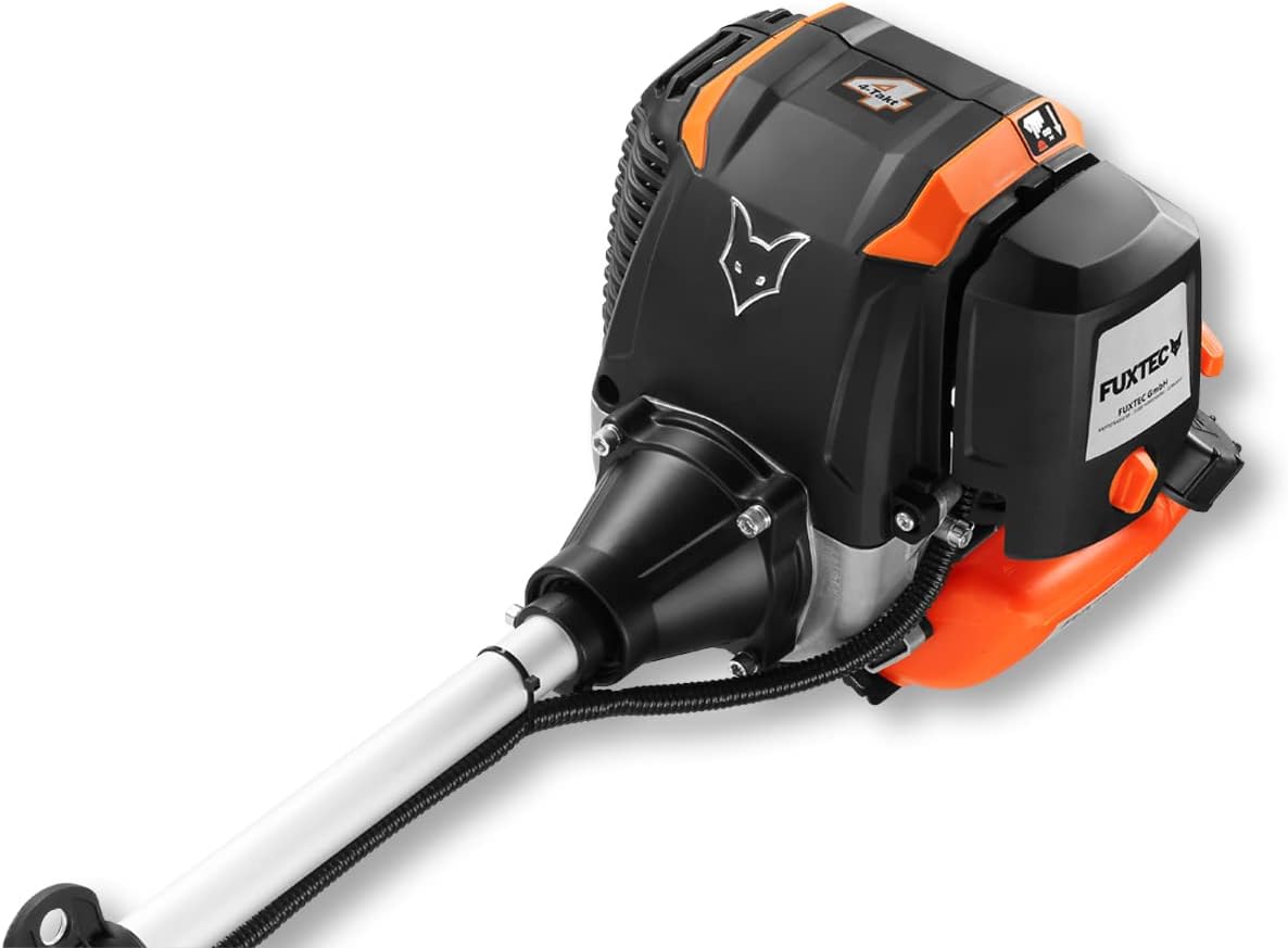 FUXTEC Decespugliatore a Benzina FX-4MS142, Tagliabordi con Motore a 4 Tempi, Cerchio di Taglio da 320 mm, Regolatore di Velocità e Easy-Starter, incl. Bobina/Cinghia Professionale