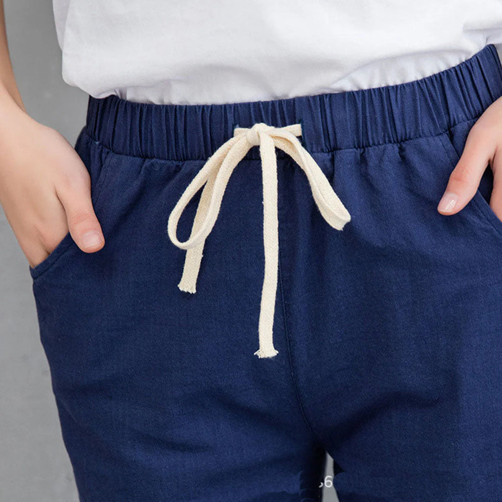 Valeska - Pantaloni in lino da donna