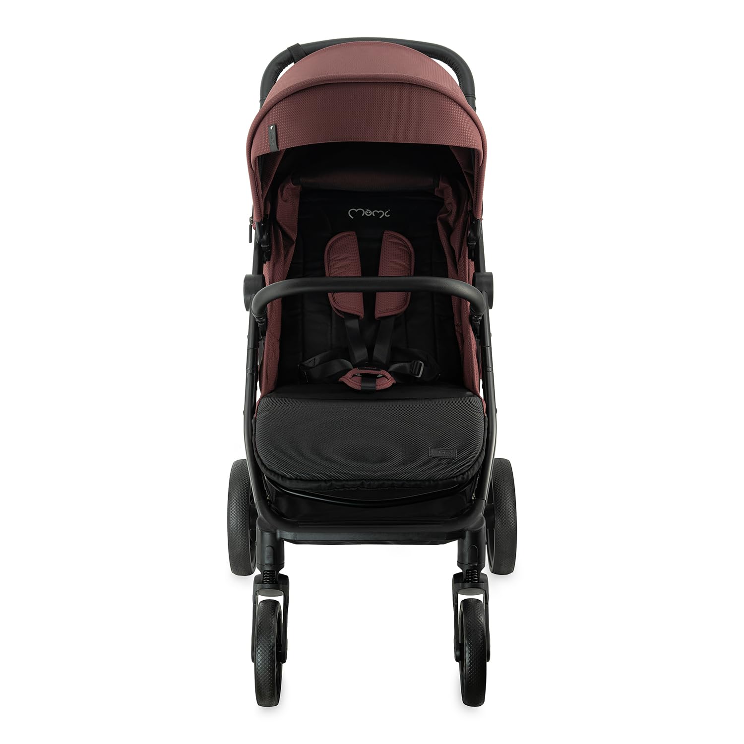 MoMi Passeggino CLARA, Passeggino dai 6 mesi in su, fino a 22 kg di peso corporeo, cintura di sicurezza a 5 punti, sacco coprigambe, portabicchieri, cestino della spesa, borsa per il cambio, zanzariera e parapioggia