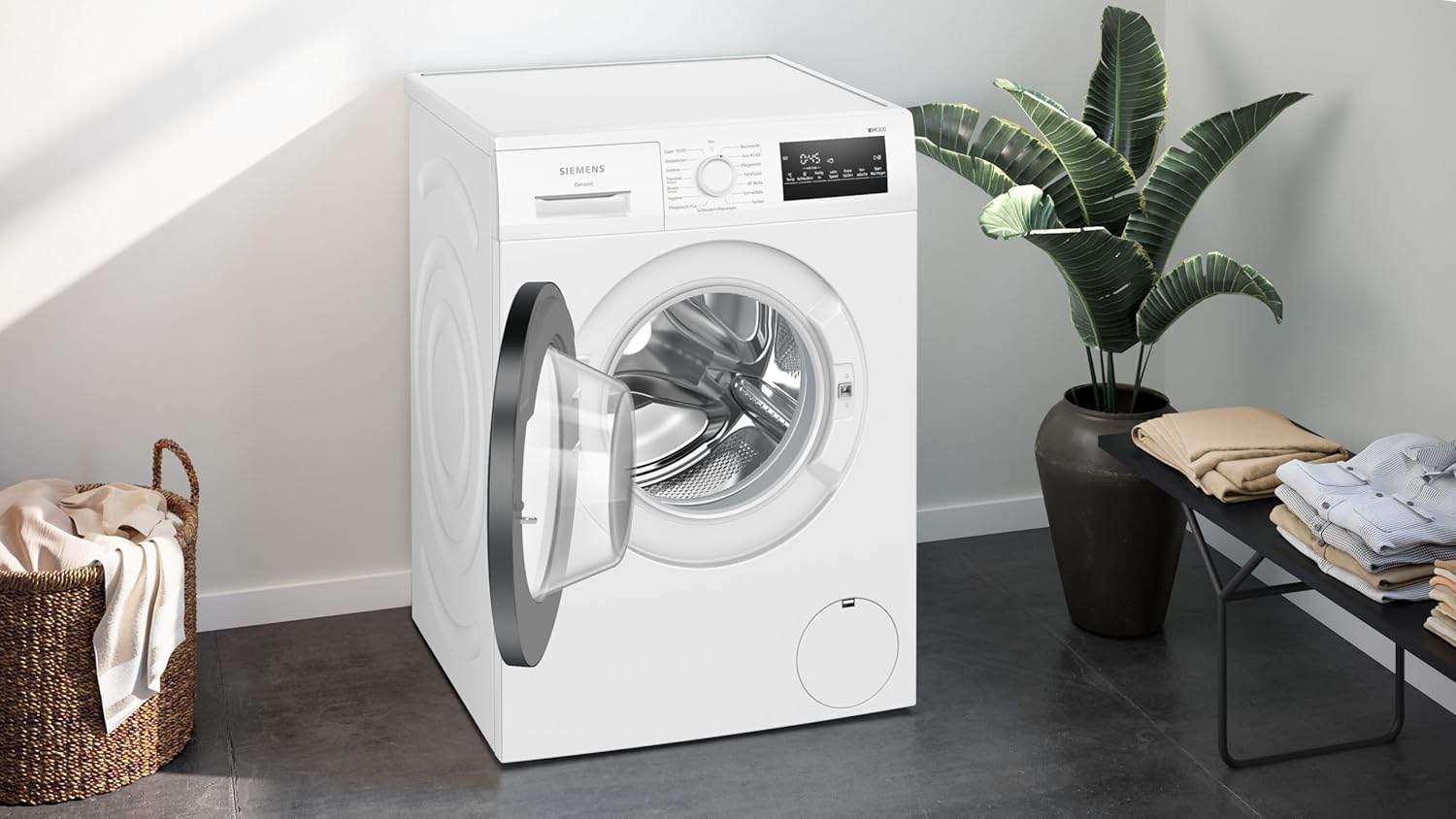 Siemens WM14N223 Lavatrice iQ300, Carica Frontale, 7kg di Capacità, 1400 Giri/min, speedPack L, Display LED, Programma Outdoor, Bianca, 60cm