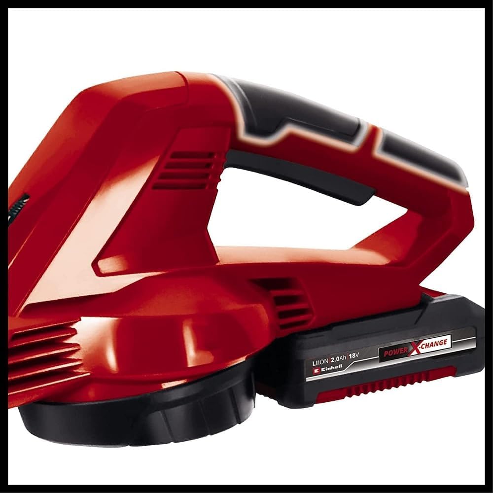 Soffiatore a batteria Einhell GC-CL 18 Li E Kit Power X-Change (18 V, velocità aria 210 km/h, regolazione della velocità, impugnatura softgrip, include 1 batteria da 2,0 Ah e caricabatterie)