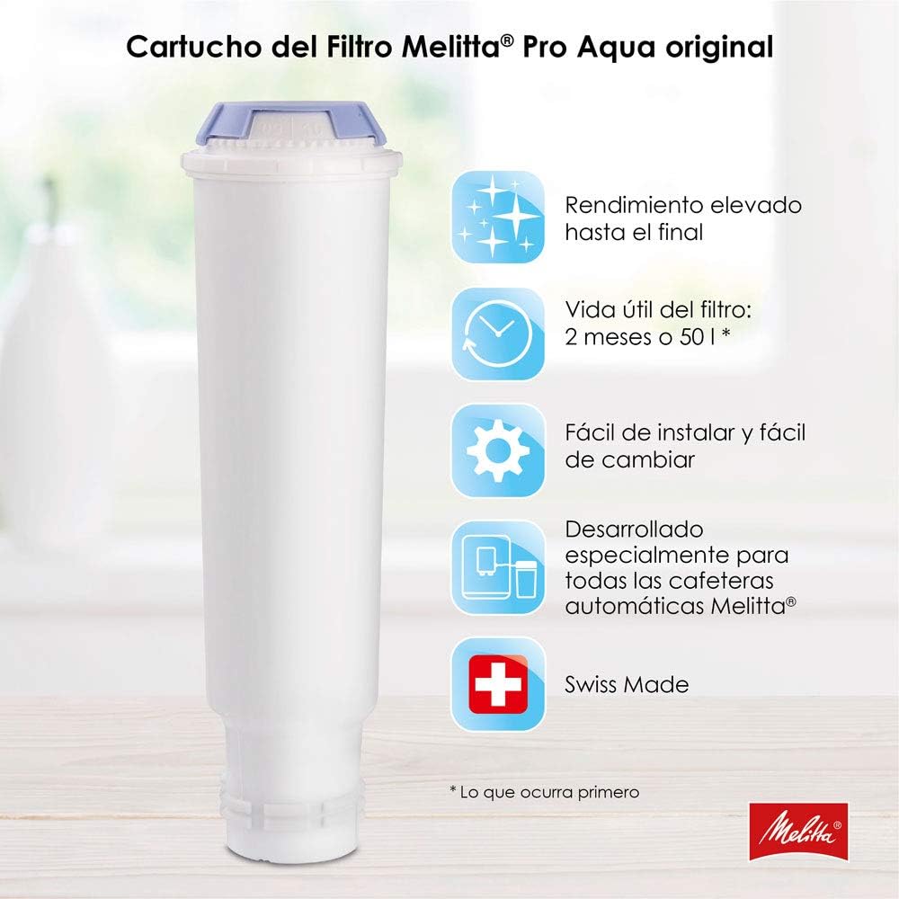 Melitta Solo & Milk - Macchina da caffè completamente automatica compatta con montalatte, con serbatoio dell'acqua rimovibile, per es. caffè o cappuccino, argento
