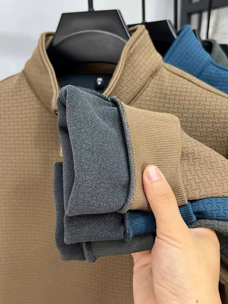 Pullover da uomo con cerniera a un quarto