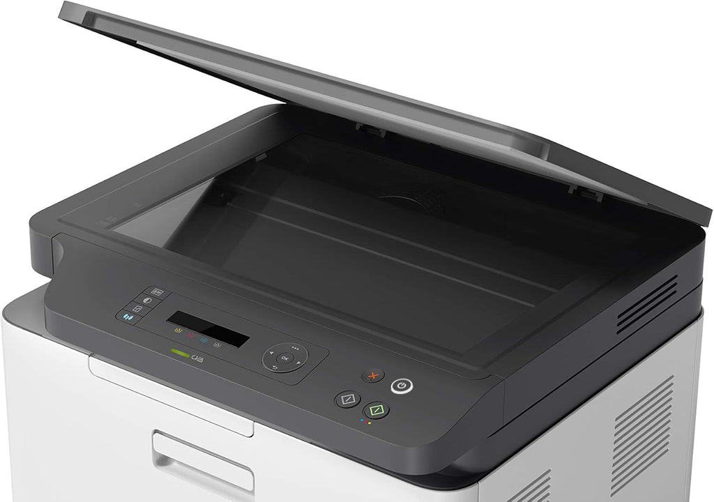 Stampante multifunzione laser a colori HP Color Laser MFP 179fwg, stampa, copia, scansione, fax, alimentatore automatico di documenti, Wi-Fi, Ethernet, USB, app HP Smart