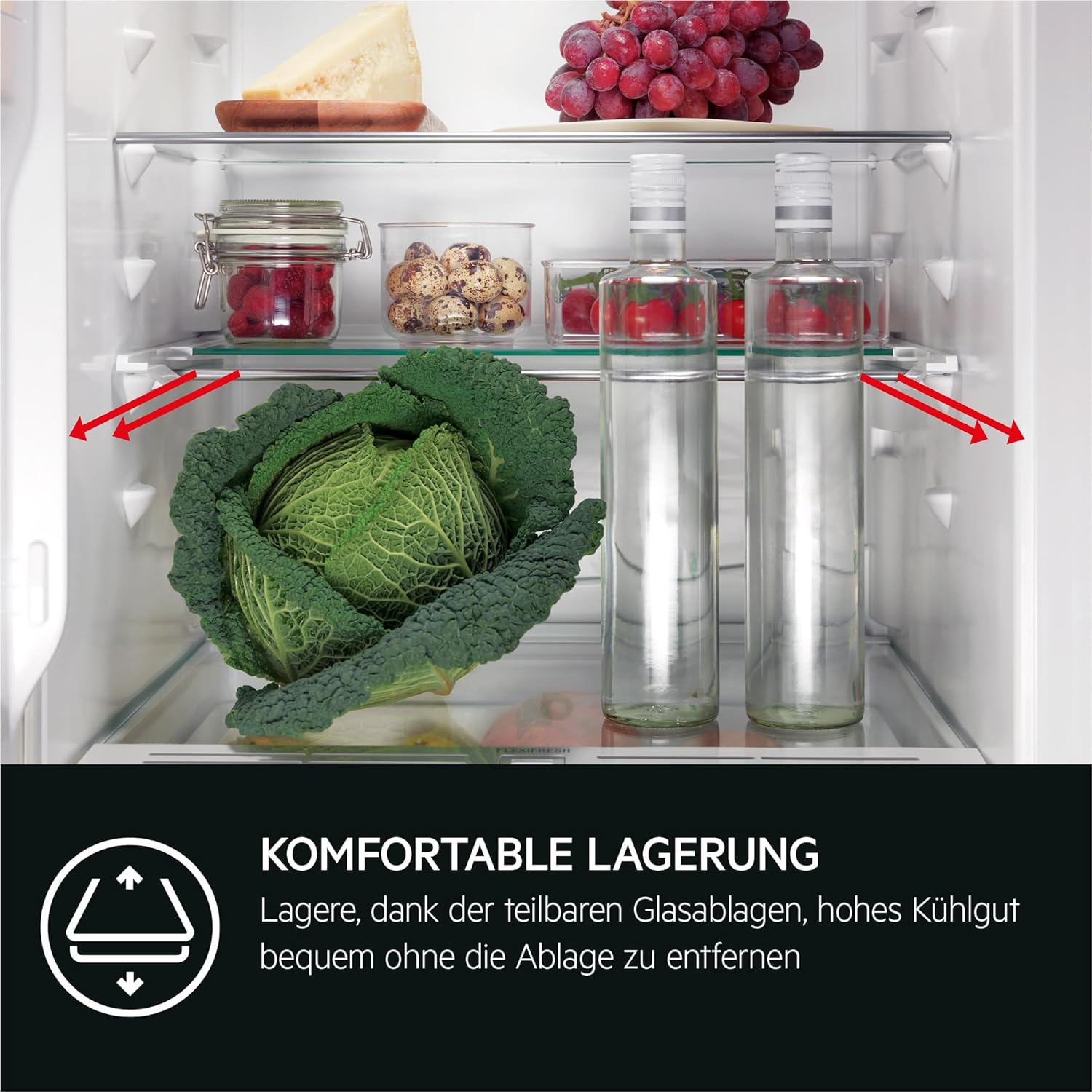 AEG TSK5O881ES Frigorifero da incasso / 880 mm / 142 L/Porta a traino/E