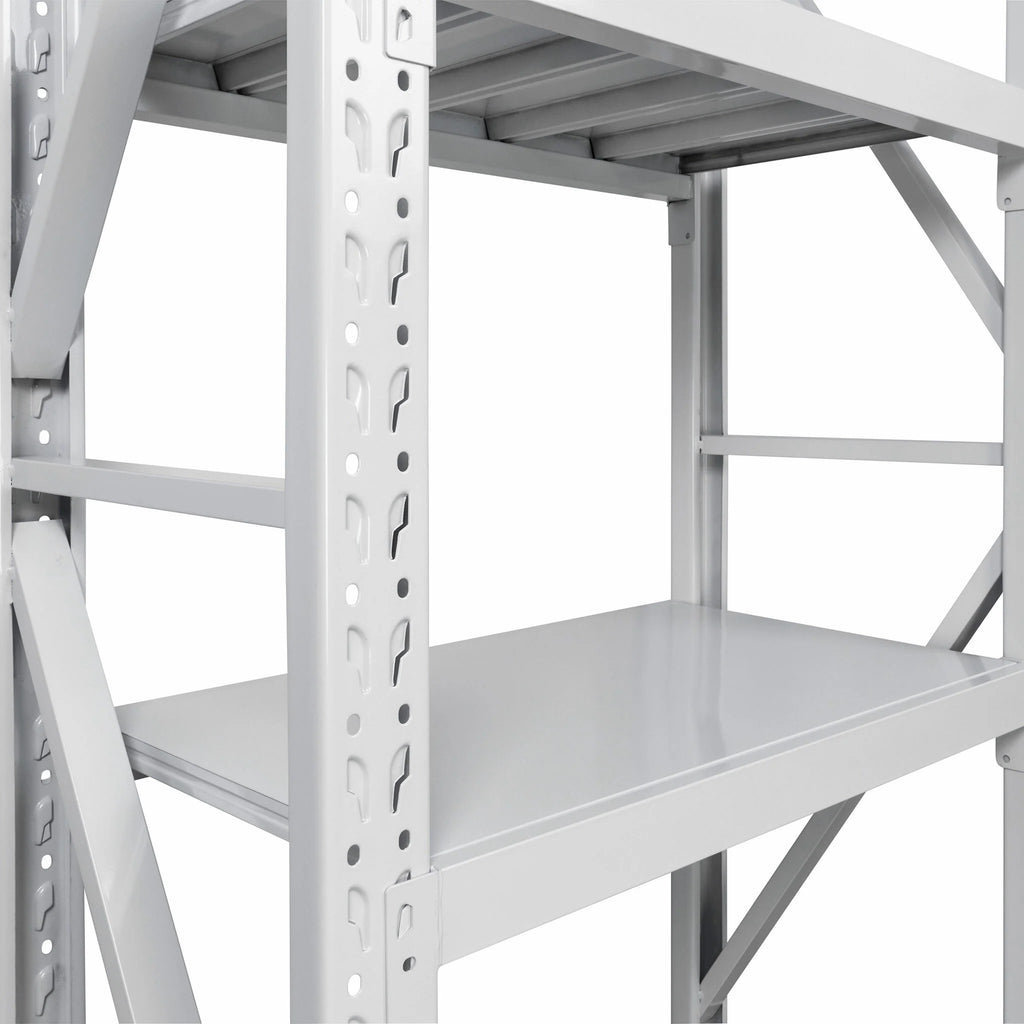 Scaffale per carichi pesanti Fornorth 1600kg, 100x60x200cm, bianco