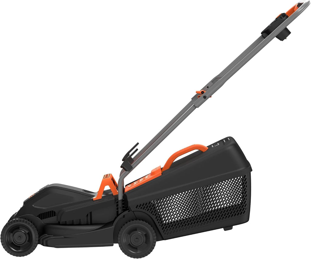 Black+Decker Elektro-Rasenmher (1.000 W, 32cm Schnittbreite, 3-fach axial Schnitthhenverstellung, 35l Grasfangbehlter, ideal für kleine Grten) BEMW351 Multicolor