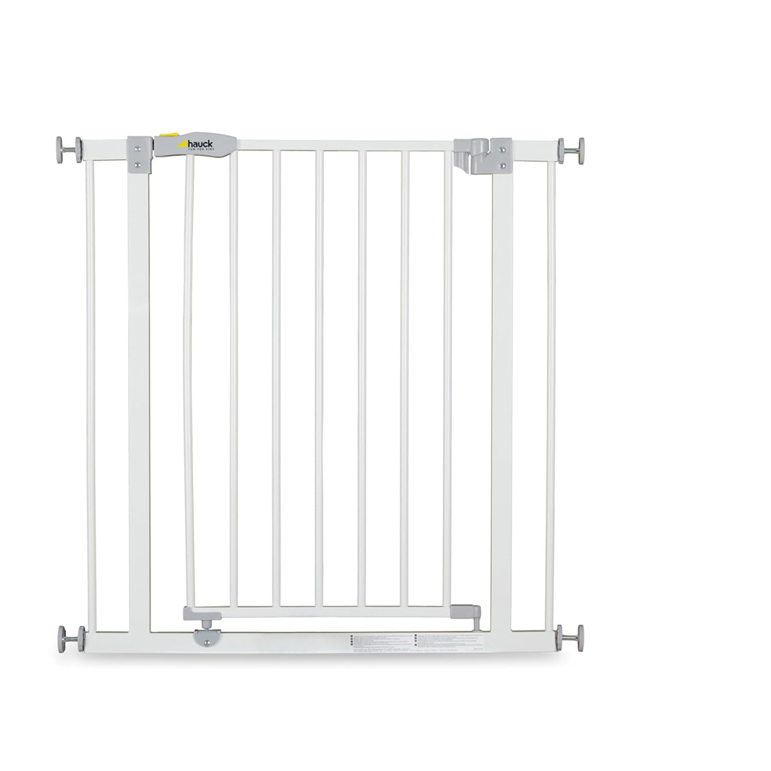 Hauck Cancelletto di Sicurezza / Cancelletto per Porte Open N Stop, per Larghezze 75 - 80 cm, Senza Forare, Apertura a una Mano, Apertura su Due Lati, Metallo, Bianco
