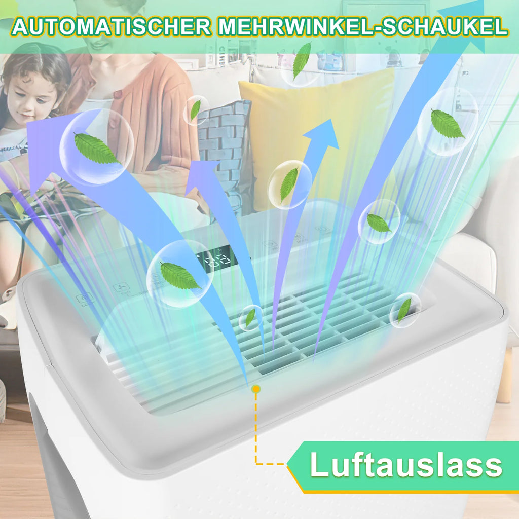 Sonnewelt Luftentfeuchter 26L mit Timerfunktion, Wschetrockungsfunktion, Abtaufunktion