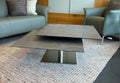 Ronald Schmitt Couchtisch Evita H509 drehbare Platte, 75 x 75 cm Keramik Focos Piombo