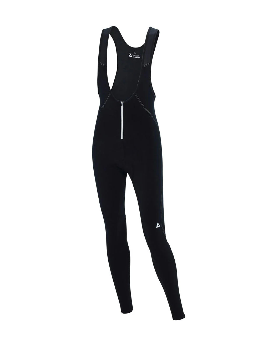 Pantaloni Termici da Ciclismo Lunghi da Uomo con Bretelle Comfort Line Nero-Argento (Set di prodotti)