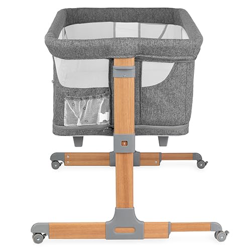 Momi SMART Bed Lettino fianco letto 4-in-1, fino a 15 kg, con materasso, regolabile in altezza