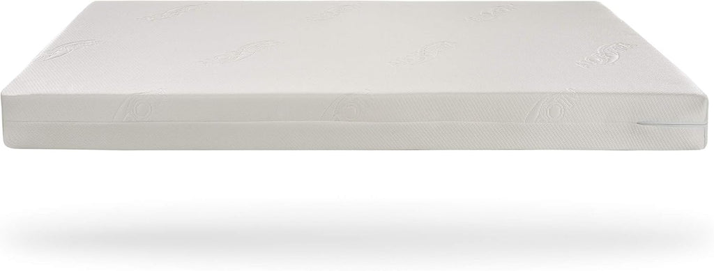 Love For Sleep Babybett Beistellbett 120x60cm mit Schaumstoffmatratze Aloe Vera Grau-Kiefer Francis Kinderbett Baby Bett Holz - Kinderbett Babybett, Mitwachsend Gitterbett Baby Bed