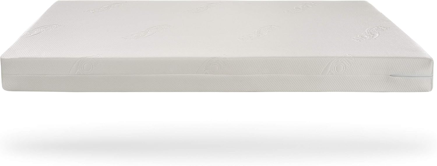 Love For Sleep Babybett Beistellbett 120x60cm mit Schaumstoffmatratze Aloe Vera Grau-Kiefer Francis Kinderbett Baby Bett Holz - Kinderbett Babybett, Mitwachsend Gitterbett Baby Bed