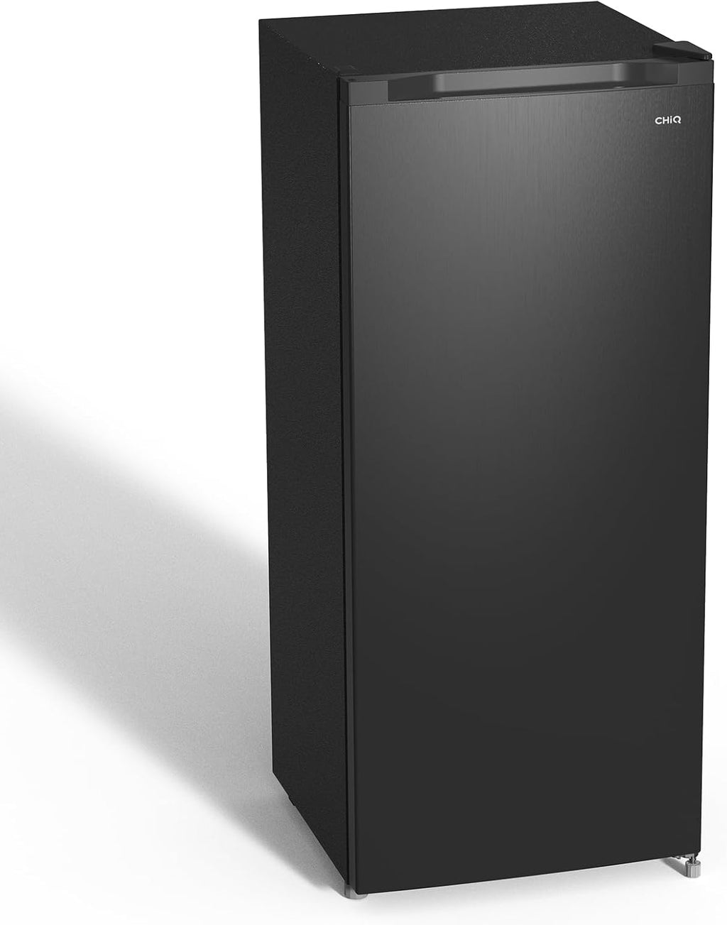 CHiQ FSD166NE4E Congelatore 166 L, Tecnologia No Frost, Porta Reversibile, Acciaio Inox Nero, Altezza 144 cm