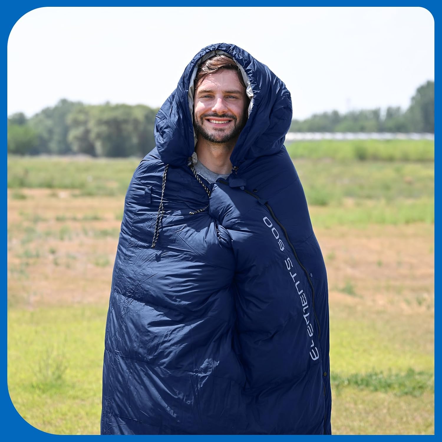 ATEPA Daunenschlafsack Winter Outdoor,Daunenschlafsack, Übergröße Ultraleichter, 3 Jahreszeiten Warm, XXL Leichtgewicht, großartiger Komfort, Ideal für Rucksacktouren Erwachsene Camping, Wandern