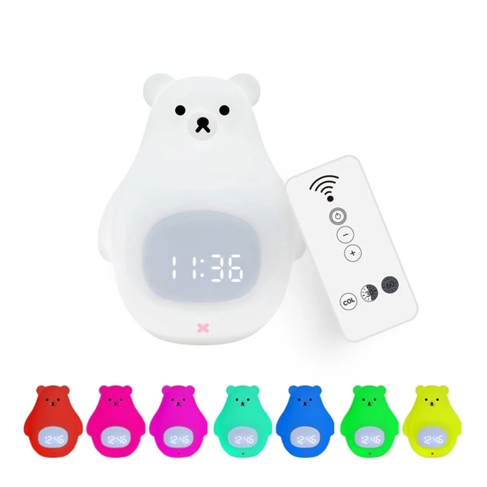 Bear Alarm - Sleep Trainer for Kids - Night Light Alarm Clock