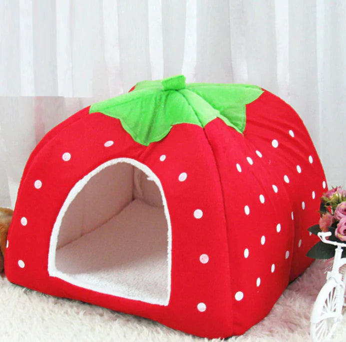 Zo | Casetta per gatti accogliente a forma di fragola