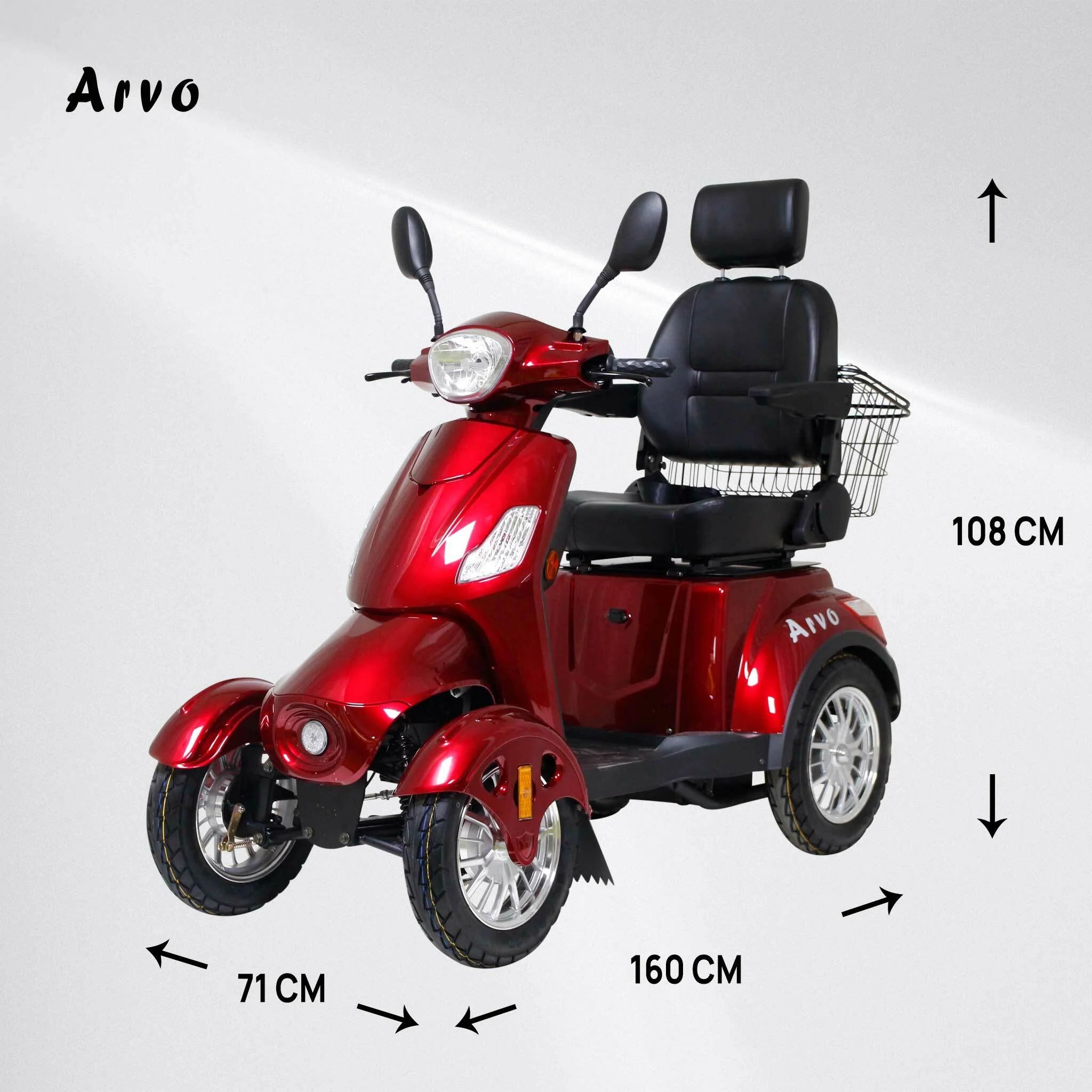 Arvo Scooter P400 Rosso