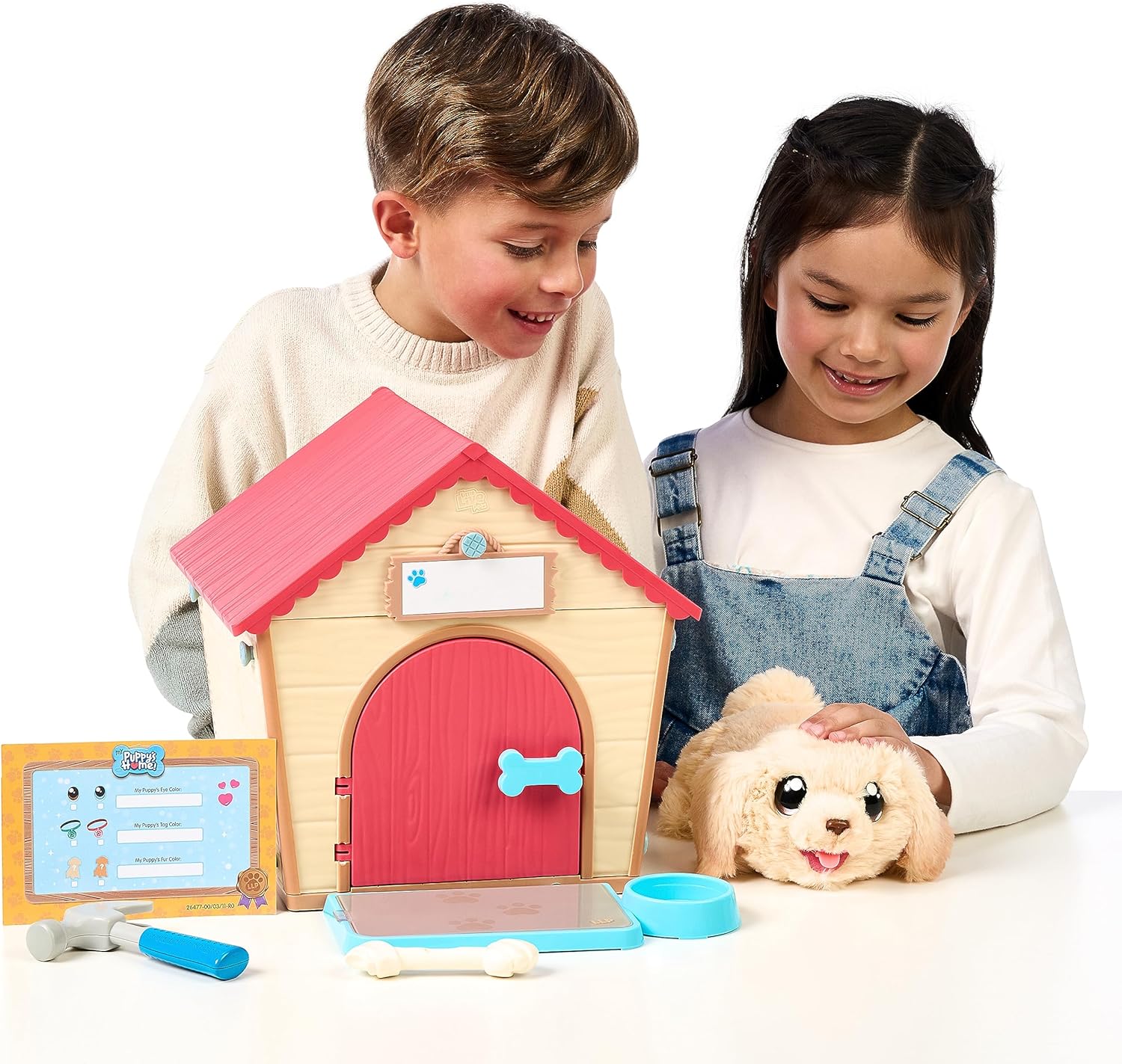 Little Live Pets La Mia Casetta del Cucciolo: Cane Interattivo con Costruzione Casetta Fai da Te e Sorpresa Emozionante. Oltre 25 Suoni e Reazioni Diverse, Modalità di Gioco Ripetibili