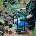 GardenEase - Ginocchiere da giardinaggio e sgabello con borsa portautensili