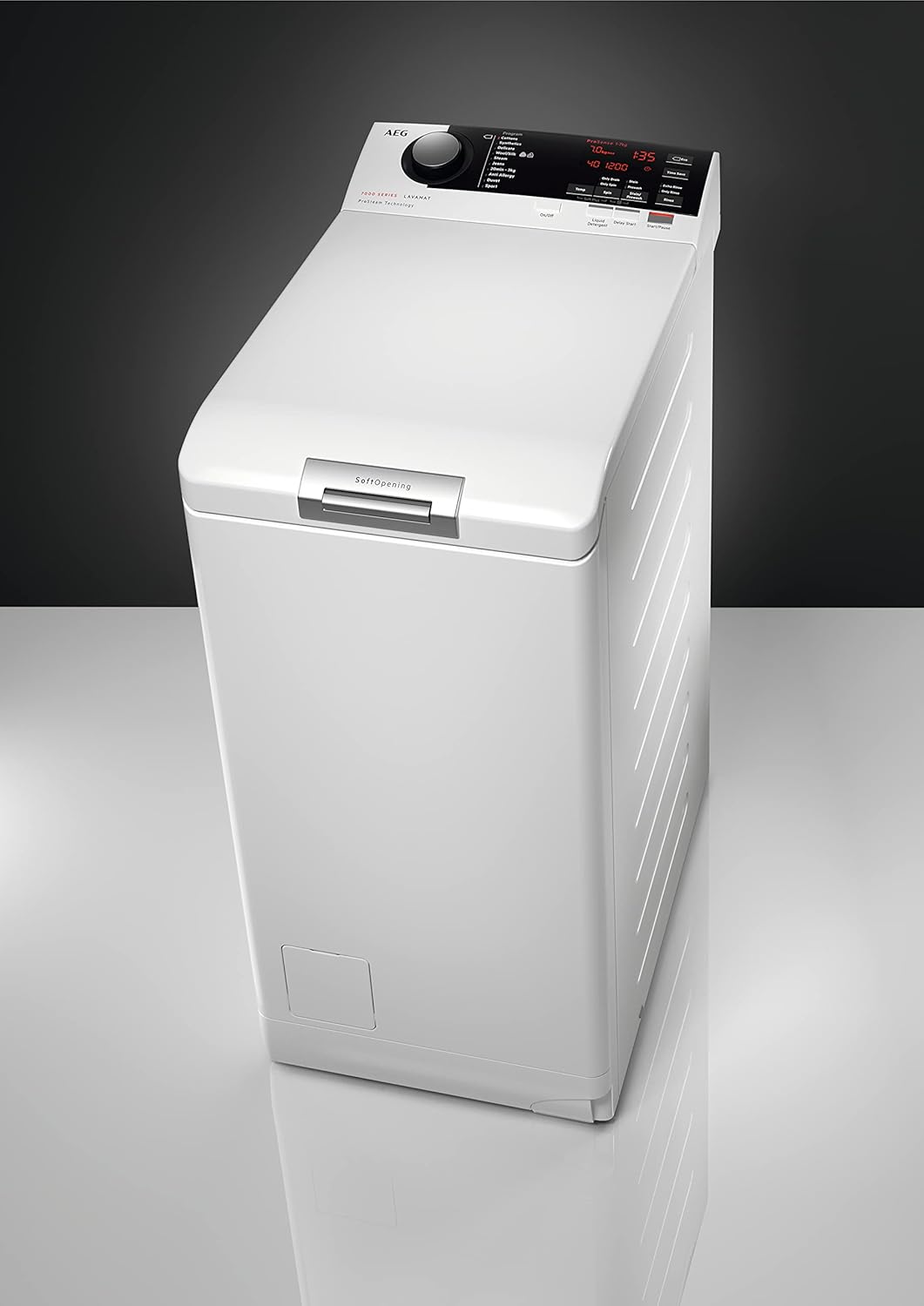 AEG LTR7A71370 Lavatrice Carica dall'alto / Serie 7000 con ProSteam / ProSteam - Funzione Refresh / 7,0 kg / Silenziosa / Controllo automatico del carico / Funzione Aggiungi indumento / Stop Acqua / 1300 giri/min
