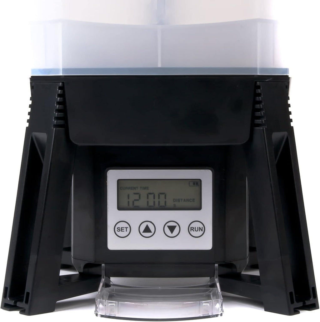 Wagner Green Solar Teich Futterautomat Automatic Fishfeeder 6 Liter, programmierbarer Futterspender für Fischfutter Pellets…