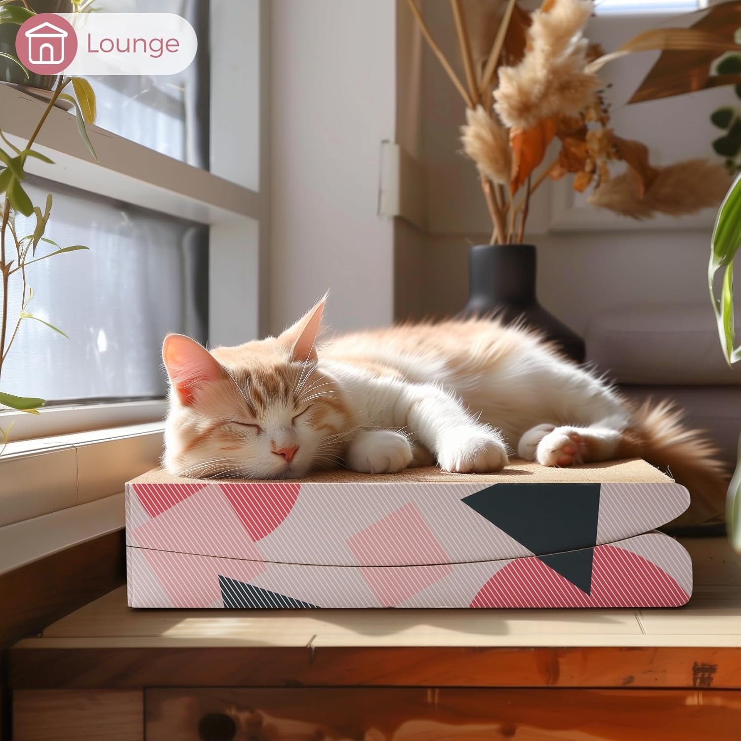 ComSaf Kratzbrett für Katzen, Kratztonne aus Wellpappe, Recycelbar Kratzbretter Katze, Kratzschutz für Sofa, Tür, Mbel, Kratzpappe für Katzen 58 x 25 x 25cm