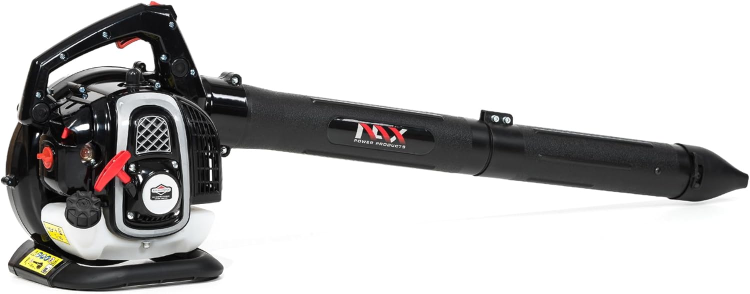 NAX Power Products Soffiatore/Aspiratore a Benzina NAX 950V Motore 25 cm3 0,75kW Sacco Raccolta 40l Prodotto con licenza Briggs & Stratton