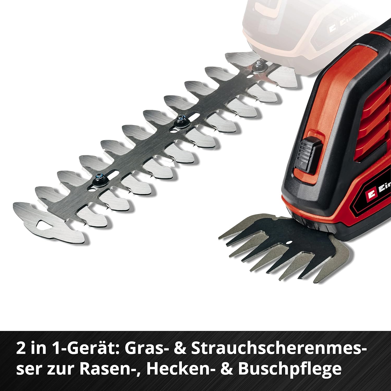 Tagliasiepi e tagliaerba a batteria Einhell GE-CG 18/100 Li-Solo Power X-Change (Li-Ion, 18 V, larghezza di taglio lama tagliaerba 100 mm, lama tagliasiepi 200 mm, senza batteria e caricabatterie)